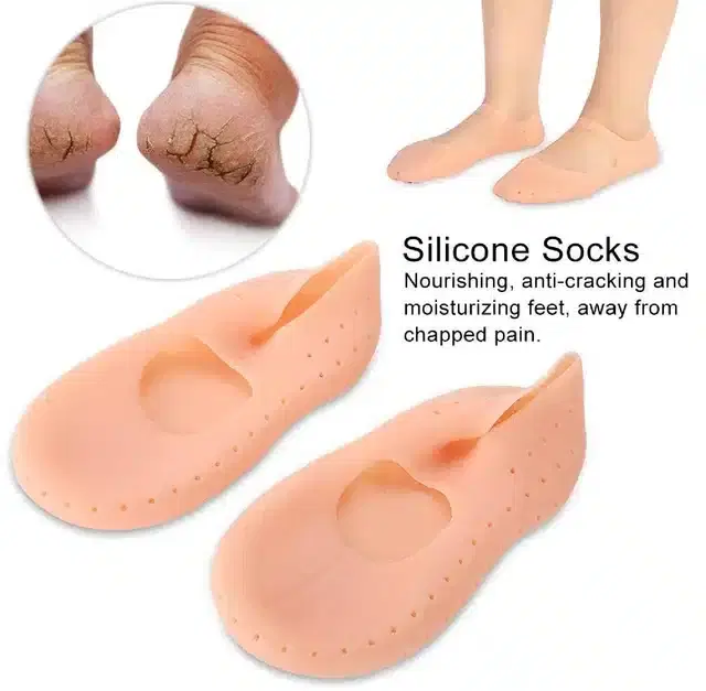 Silicone Gel Heel Socks, Assorted, Set of 1