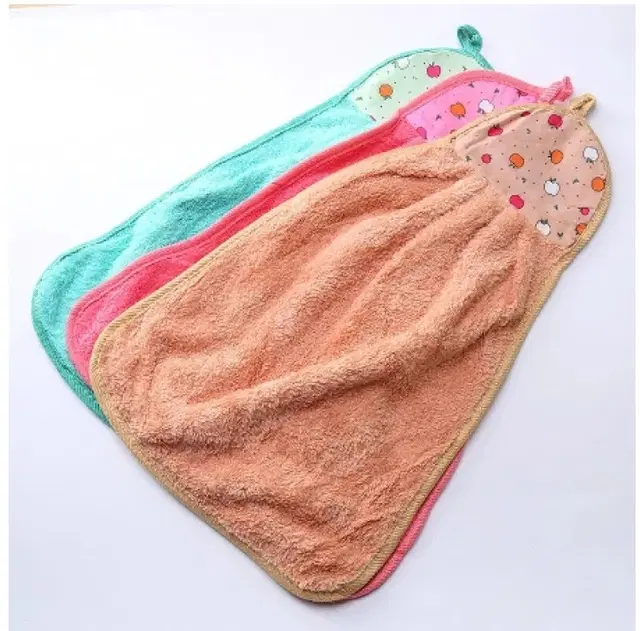 Microfibre Solid Hand Towels, Multicolor, Pack of 3