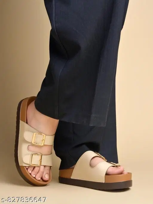 Shoetopia Heel Sandals Cream Size IND-7