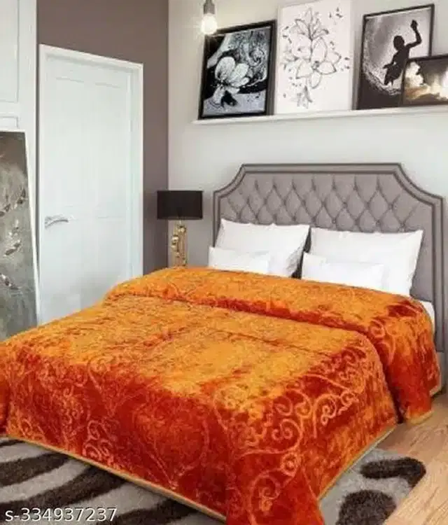 Microfiber Double Bed Blanket, Multicolor