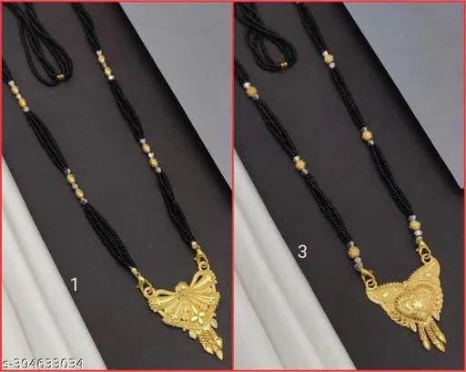 Alloy Mangalsutras for Women, Pack of 2 (Multicolor)
