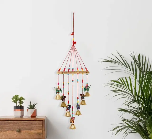 KC Arts Elephant Windchime 27 inches Pack of 1