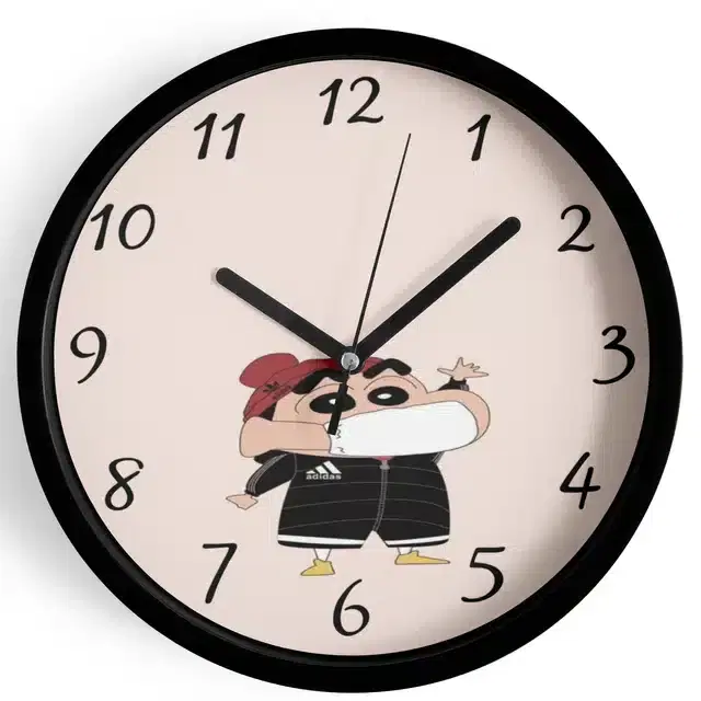 Shinchan Analog Wall Clock, Multicolor, 7 Inches