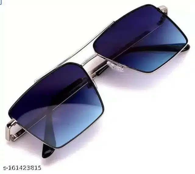 Sunglasses for Unisex (Blue & Silver)