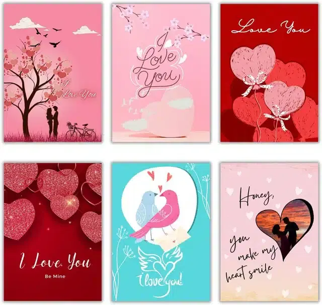 Valentine Day Greetings with Envelope, Multicolor