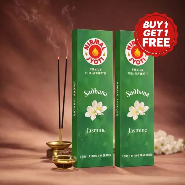 Nirmal Jyoti Jasmine Agarbatti 2X125 g (Buy 1 Get 1 Free)