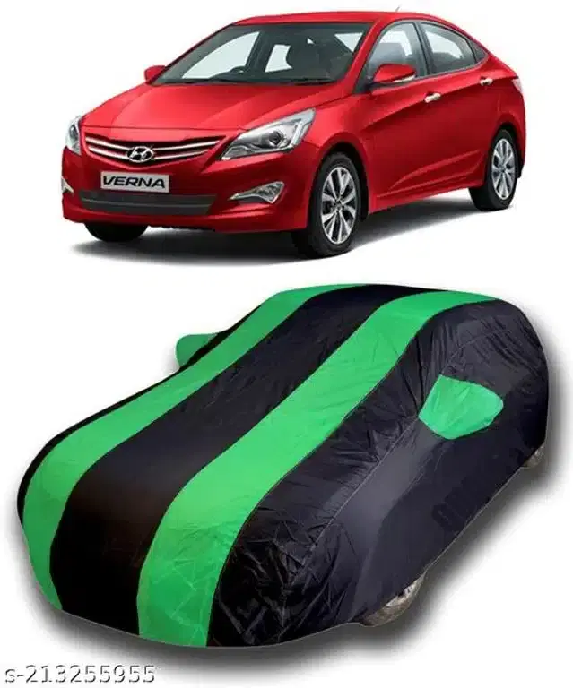 Taffeta Waterproof Car Cover for Hyundai Fluidic Verna, Multicolor