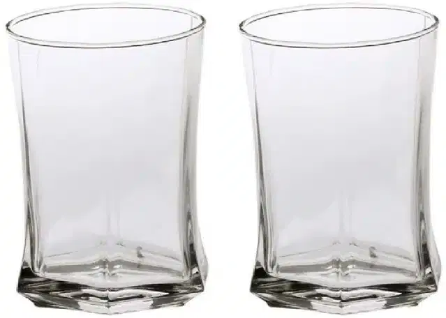 Liquor cum Cocktail Glasses, Transparent, 280 ml, Pack of 2
