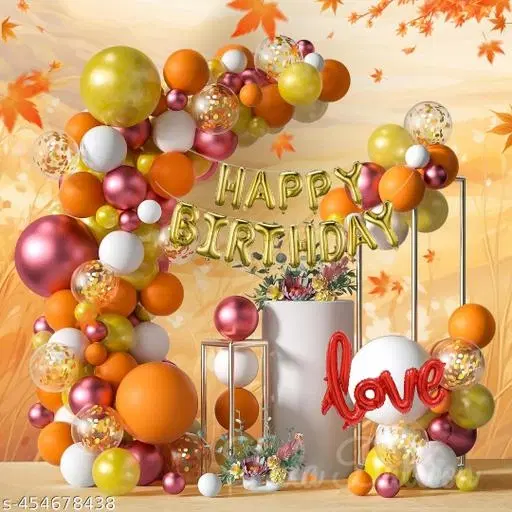 48 Pcs Balloons Decoration Kit, Multicolour, Set of 1