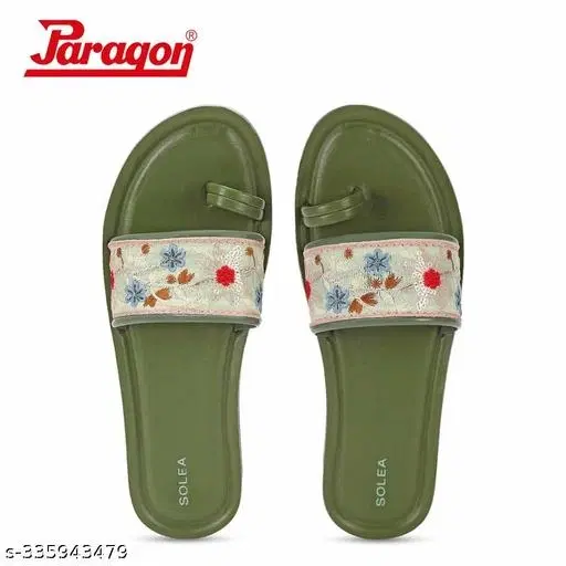 Paragon Sliders for Women (Green, 4)