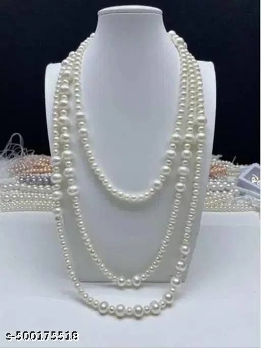 White Pearl Necklace for women