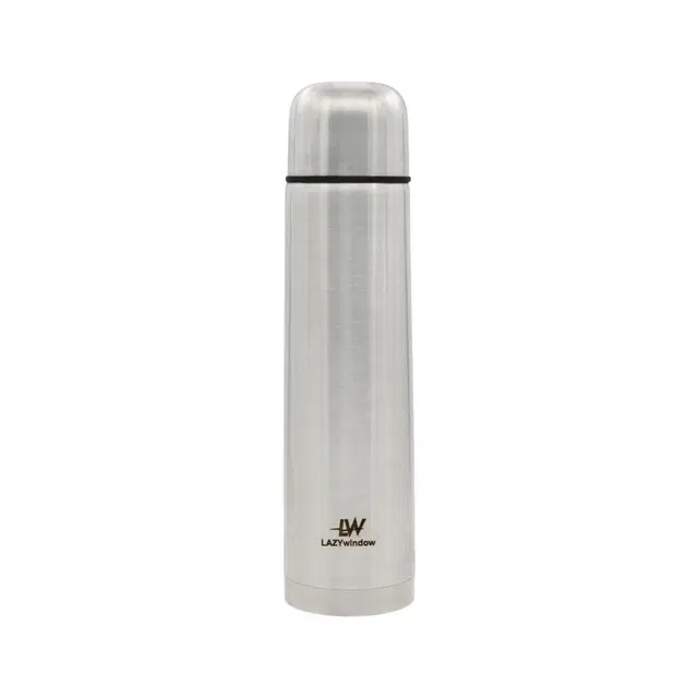 Double Wall Insulated Stainless Steel Flask, Silver, 1000 ml