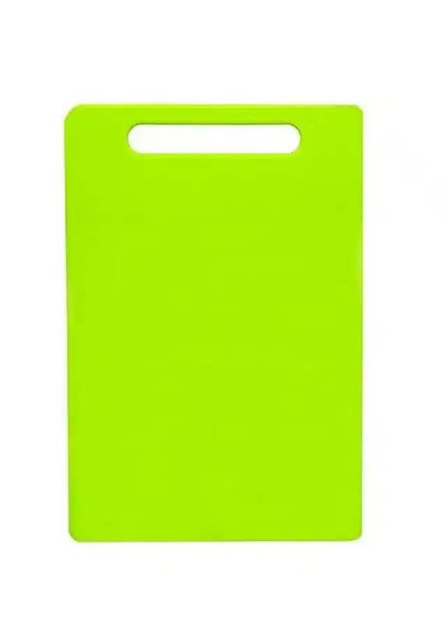Plastic Vegetable Cutting Board, Green, 20x15 cm