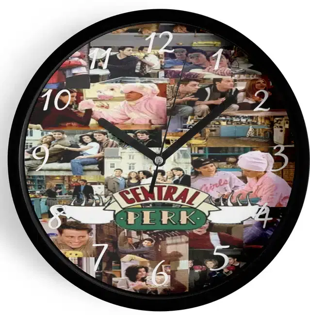 Analog Wall Clock for Home, Multicolor, 7 Inches