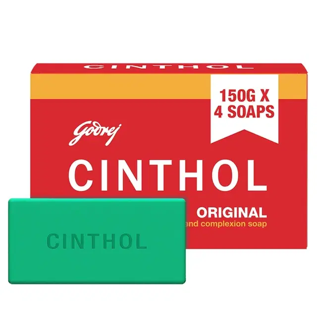 Cinthol Original Bath Soap 4x150 g (Pack Of 4)