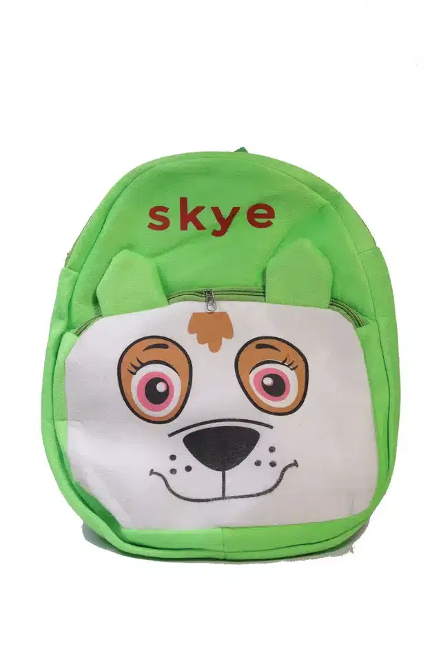 Soft Plus Kids School Bag, Green, 14"