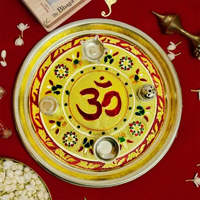 Mangal Bhavan Om Pooja Thali, 1 pc