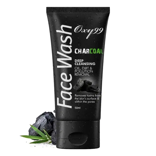 Oxy99 Charcoal Face Wash For Men & Women 50 ml