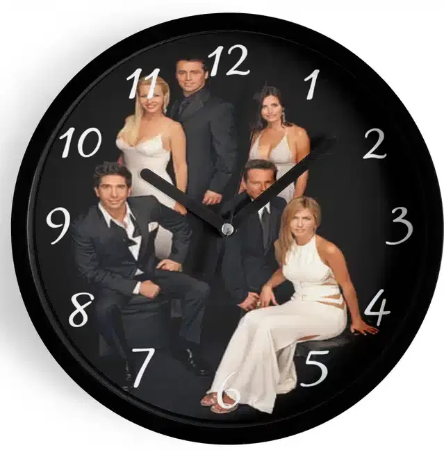 Analog Wall Clock for Home, Multicolor, 7 Inches