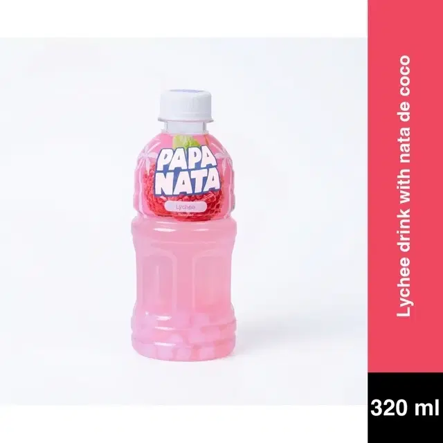 PapaNata Lychee Drink With Nata De Coco 320 ml