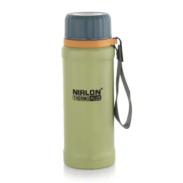 Stainless Steel Double Wall Vacuum Insulated Water Bottle, Green, 800 ml