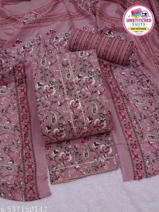 Cotton Printed Suits & Dress Material for Women (Multicolor, Un Stitched)