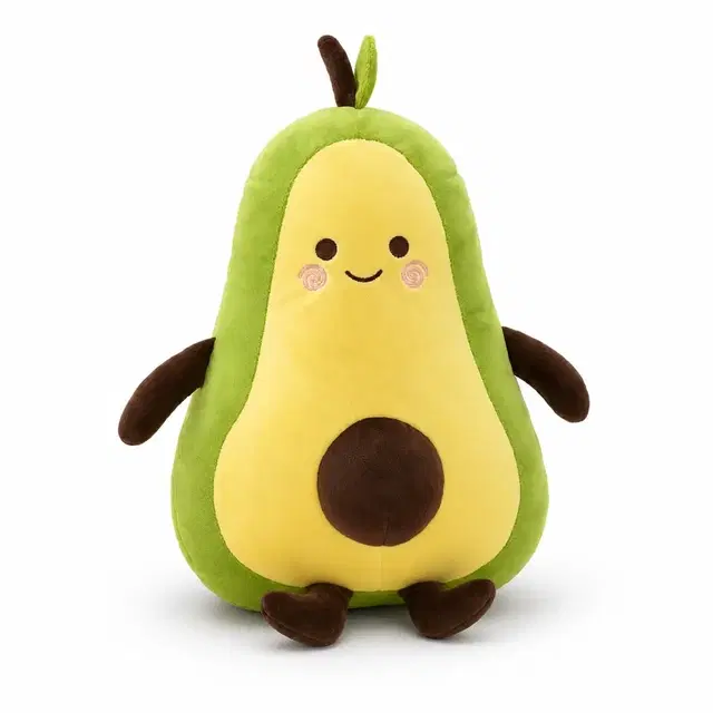 Kidology Ultra-Soft Avocado Plush Toy For Kids, Cuddly Soft Toy, 29 Cm