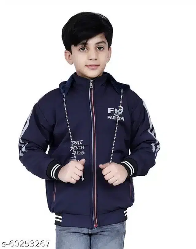Jacket for Boys (Navy Blue, 4-5 Years)