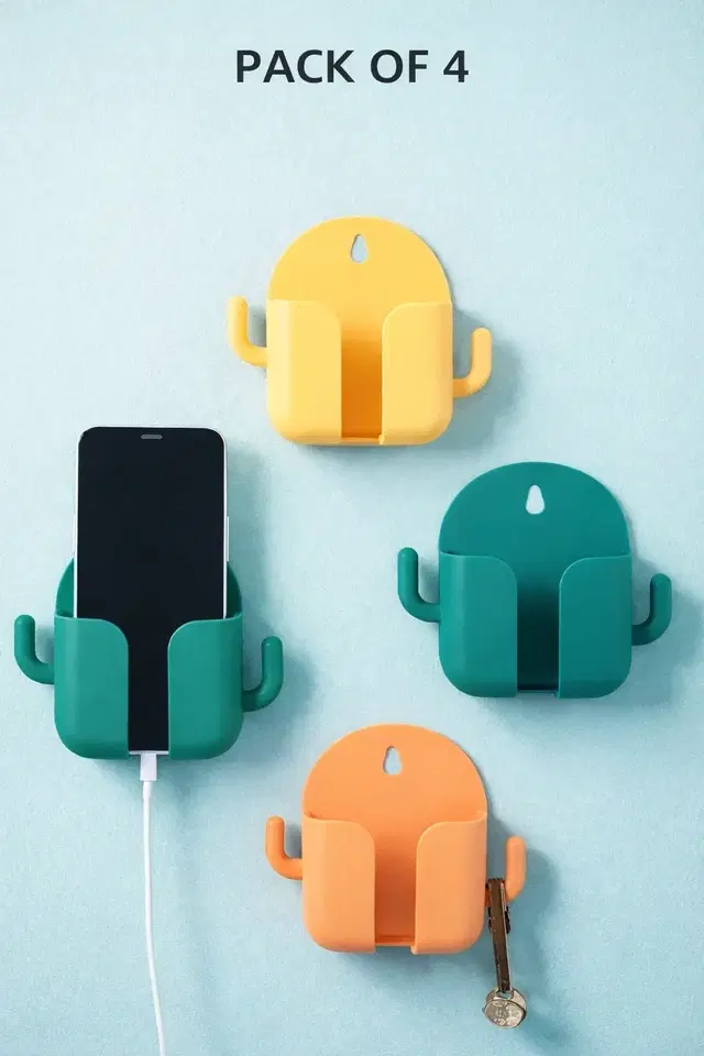 Wall Mounted Mobile Phone Holder [Set of 4] [Assorted]