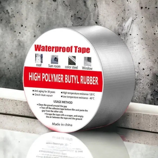 Aluminium Single Sided Self Adhesive Tape, Silver, 5 m