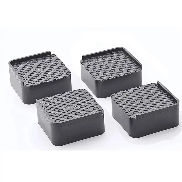Plastic Shock Absorber Suction Cup Stand Pads for Large Appliances, Grey, Pack of 4