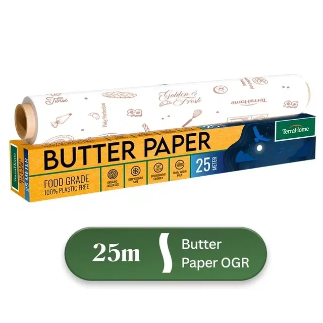 TerraHome OGR Butter Paper 25m [With in-built Cutter]