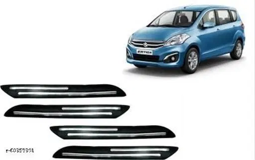 Rubber Car Bumper Protector, Multicolor, Pack of 4