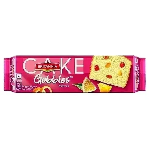 Britannia Gobbles Bar Cake Fruity Fun 100 g