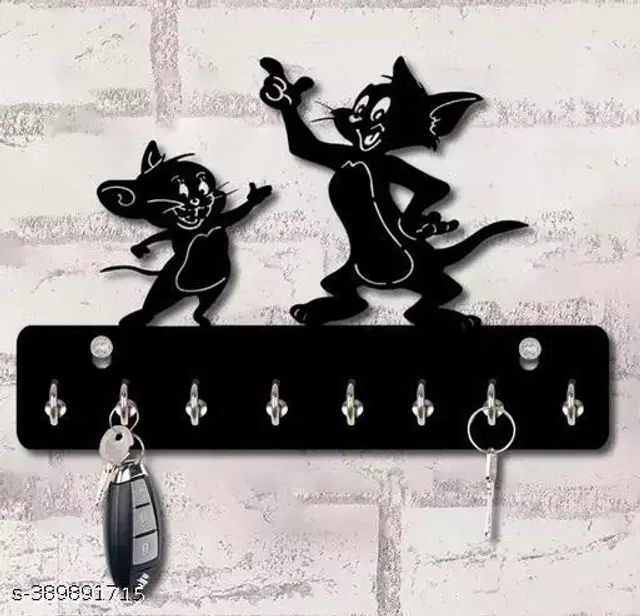 Wooden Key Holder, Black