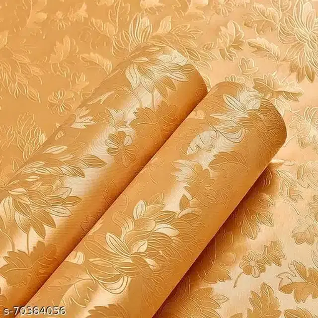 Vinyl Wallpaper for Home, Beige, 45x250 cm