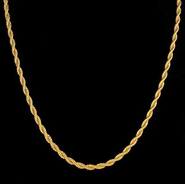 Alloy Gold Plated Chain for Men, Gold