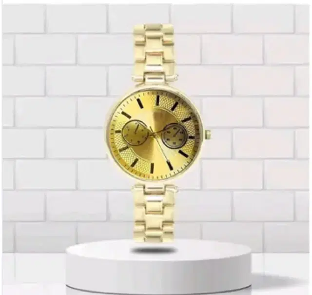Analog Watch for Women (Gold)
