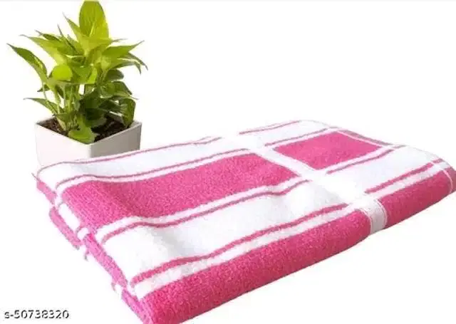 Mix Cotton Soft Bath Towel, Pink