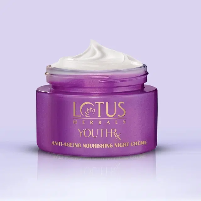 Lotus Herbals YouthRx Anti Ageing Nourishing Night Face Cream| For All skin Types| 50g