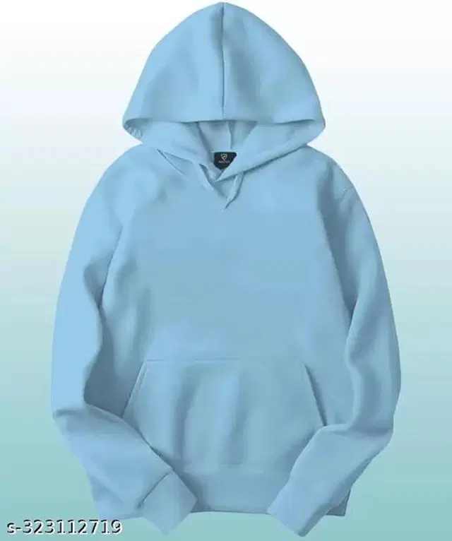 Fleece Hoodie for Women (Sky Blue, M)