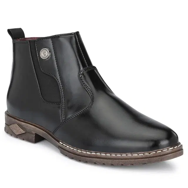 Boots for Men (Black, 6)