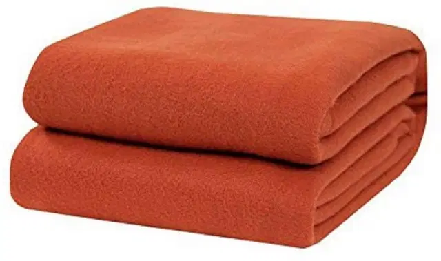 Fleece Blanket, Orange, 60x90 Inches