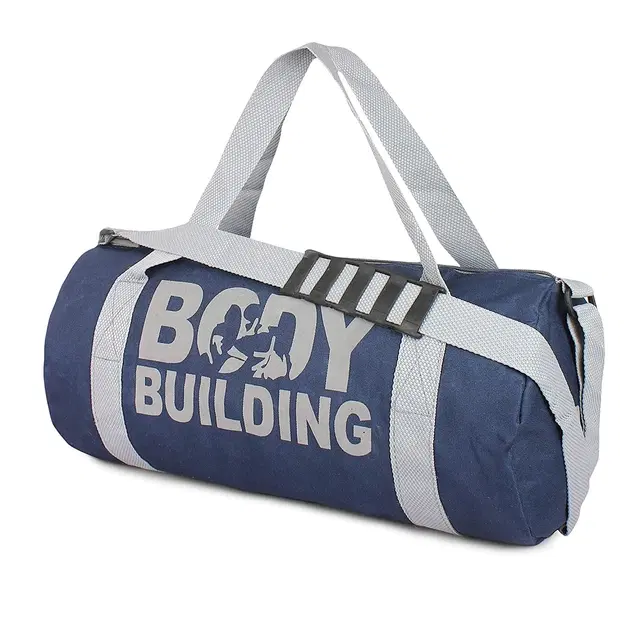Polyester Printed Gym Bag for Men & Women, Blue