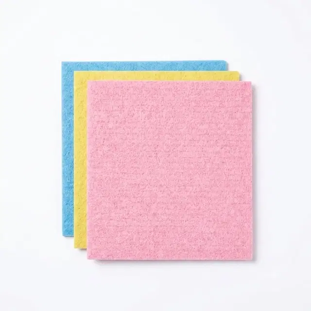 Captain Shine Sponge Wipes, 15 x 17.5 cm [3 Piece]-Medium