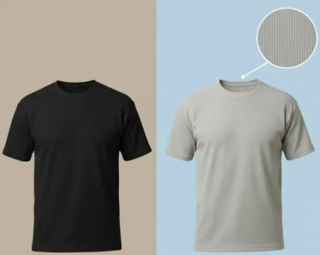 Polyester Round Neck T-shirt for Men, Multicolour, Pack of 2 (M)