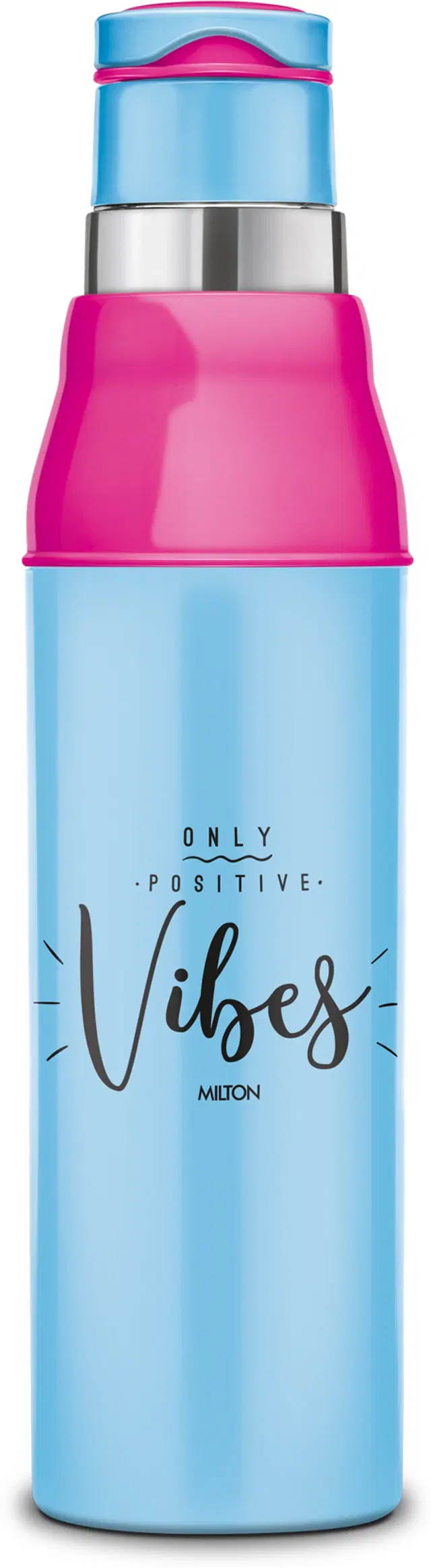 Milton Inner Steel Insulated Water Bottles, Blue & Pink, 810 ml