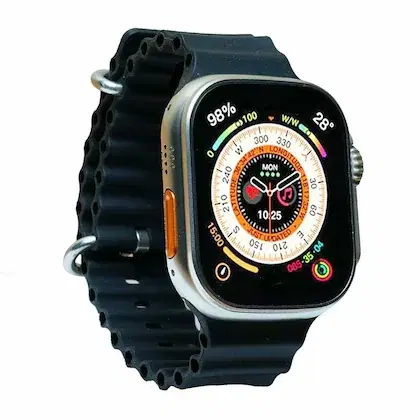 T-800 Ultra Series Smartwatch for Men & Women, Black