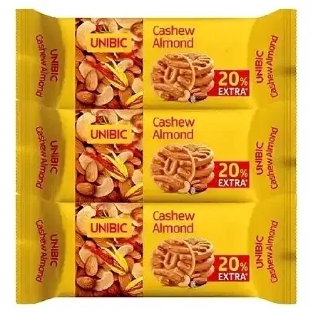 Unibic Cashew Badam Cookies 3X45 g (Set of 3)