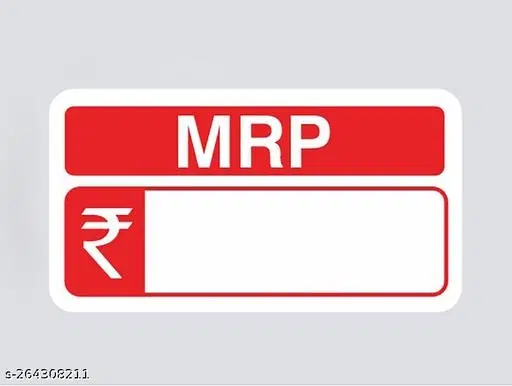 MRP Stickers for Packaging, Multicolor, 3.7x2 cm, Pack of 500